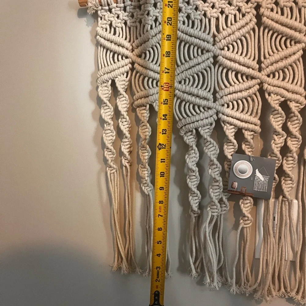 Handcrafted Macramé Wall Hanging - Cream